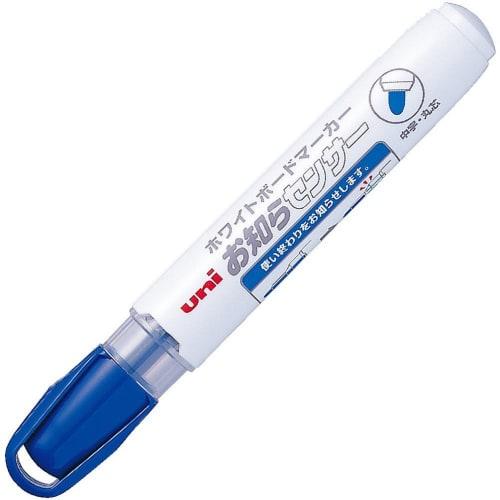 Mitsubishi Pencil Whiteboard Marker Notification Sensor Medium Point Round Core PWB1204M Blue 5 Pieces