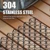 Anti-Scald Stainless Steel Trivet Woven Heat Proof Mat Portable Spiral Wire Trivet  For Hot Dishes