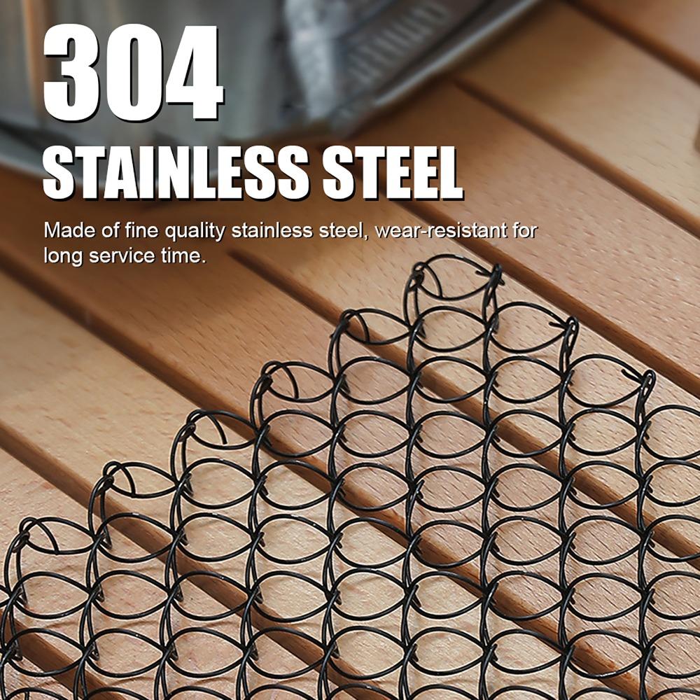 Anti-Scald Stainless Steel Trivet Woven Heat Proof Mat Portable Spiral Wire Trivet  For Hot Dishes