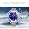 YGB Mens Wristwatch Stainless Steel Mesh Belt Casual Luxury Quartz Watch Ultra-thin Simple Waterproof Fashion White
