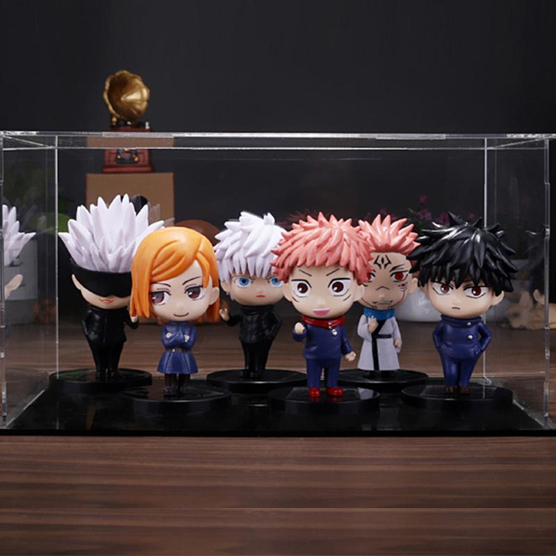 6Pcs/set Jujutsu Kaisen Anime Figure Gojo Satoru Yuji Itadori Figure Doll Toy Action Figure Yuji Itadori Fushiguro Model Toys