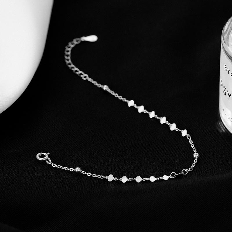 

Браслет Banyan Tree S925 Silver Heart Sequin для женщин - Высококачественные, модные ювелирные изделия BRS346 серебряный