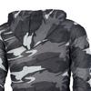 Men Hoodie Camouflage Hooded Drawstring Zipper Decoration Fall Hoodie for Daily Wear