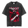 Anime Hellsing Alucard Cool Printing T Shirt Men Vintage Manga Tshirts Washed Cotton Tee Harajuku Male Casual Oversized T-shirt