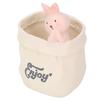 Pen Pencil Holder Desktop Ornament Resin Cute Animal In Grocery Bag Small Succulent Planter for