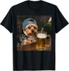Yorkshire Terrier Pijící Pivo Vtipné Psí Meme Tričko