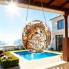 2D Flat, 1set/83pcs 18.8cm Acrylic Jigsaw High-quality Acrylic Suncatcher Jigsaw Puzzle, Featuring a Wreath and Cat Design, a Window Hanging Ornament 
