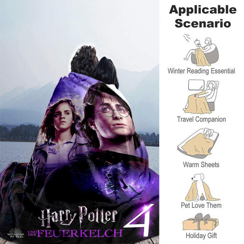 Harry Potter and the Goblet of Fire Poster PrintPrint Blanket, Soft Blanket For Sofa Office Bed And Travelling Daughter Birthday Gift Esj193
