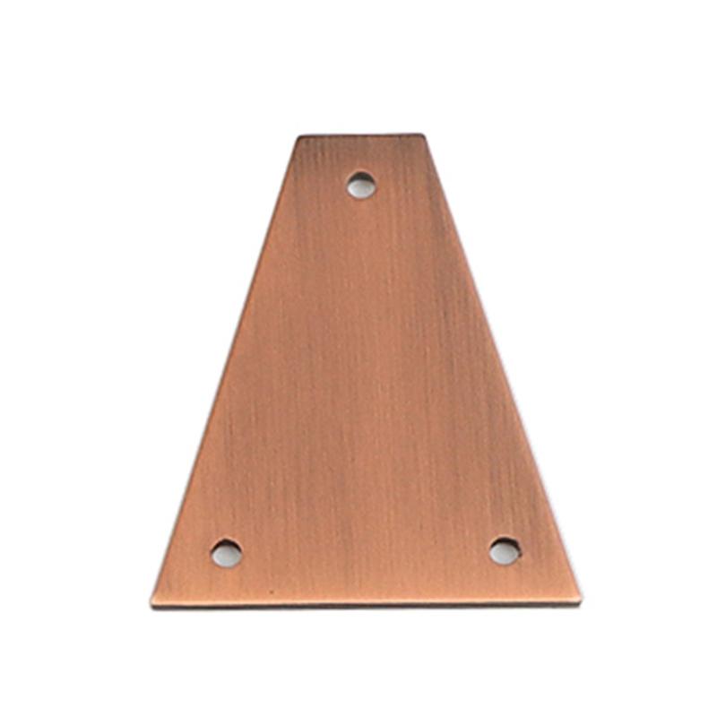 Professional Triangular Core Cover 3 Holes Metal Guitar Adjustment Rod Covers Electric Guitar Bass Replacement Parts