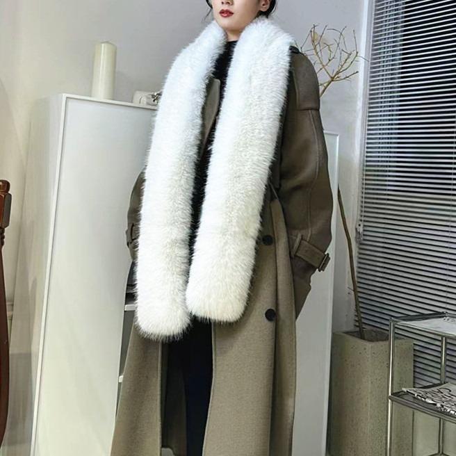 Scarf Women's Winter Extended Imitation Fur Fox Fur Collar Warm Shawl Plush Scarf Versatile Scarf
