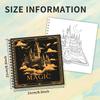Fantasy Magic Coloring Book, Teen Coloring Book, Various Patterns, 100g Heavyweight Paper, Stress Relief, Birthday Gift