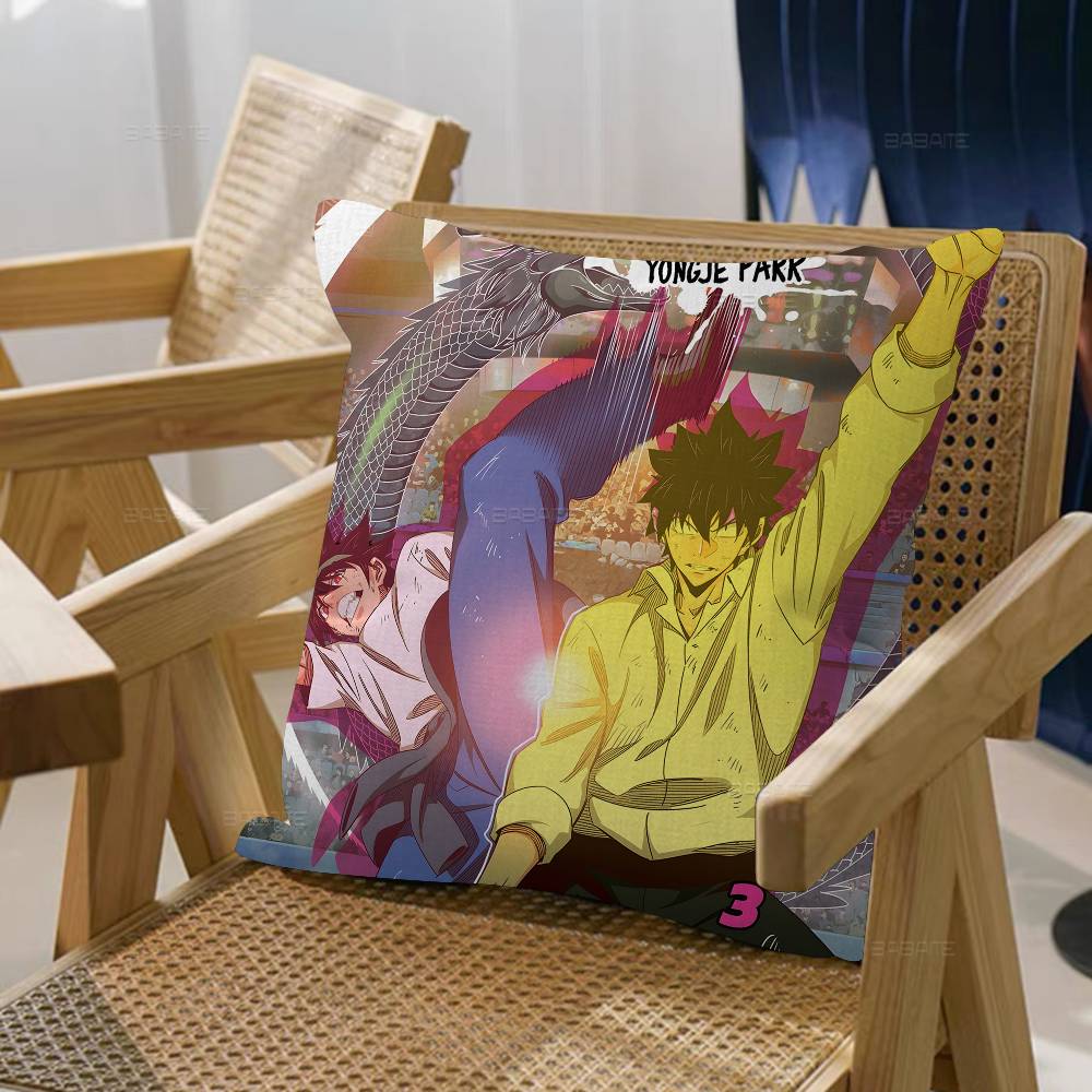 G-Gott des Anime High School Kissenbezüge Cartoon Sofa Dekoratives Zuhause Beidseitig bedruckt Kurzer Plüsch Niedlicher Kissenbezug