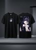 Gothic Lolita Anime Girl Purple Eyes Black Gildan T-and Kids Tshirt