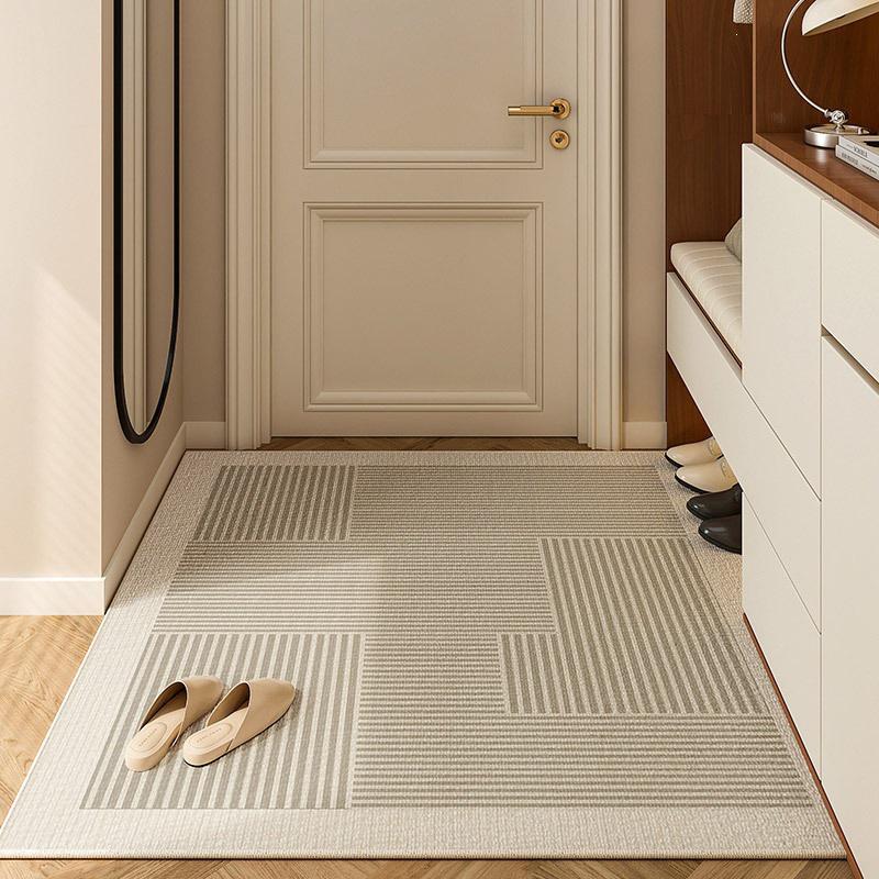 Wabi-sabi High-End Anti-slip Entrance Mat - Dirt-resistant Loop Pile Carpet 40x60cm Non-slip Base