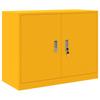 Storage Cabinet Mustard Yellow 90 X 40 X 70 Cm Steel