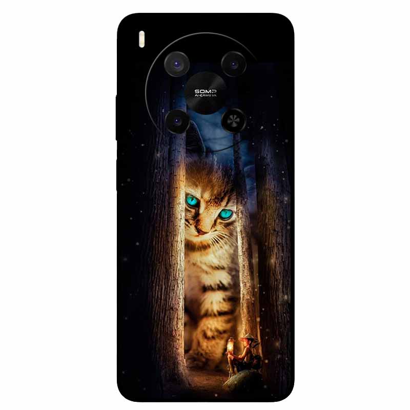 For ZTE Blade V70 Max Case Lion Cat Black Soft Silicone Fashion Phone Cases For Nubia V70 Max Protective TPU Coque Blade V70 Max