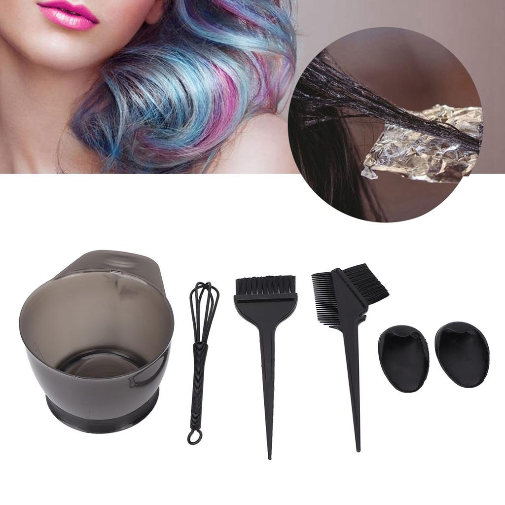 Hair Colo  Dyeing Kit Professional Salon Portable Ear   Dye Brush Mixing Bowl Tool Set