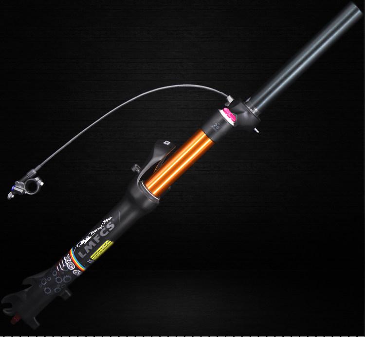 Dual Air Chamber Mountain Bike Fork - 26/27.5/29 Inch, Adjustable Damping, Magnesium Alloy