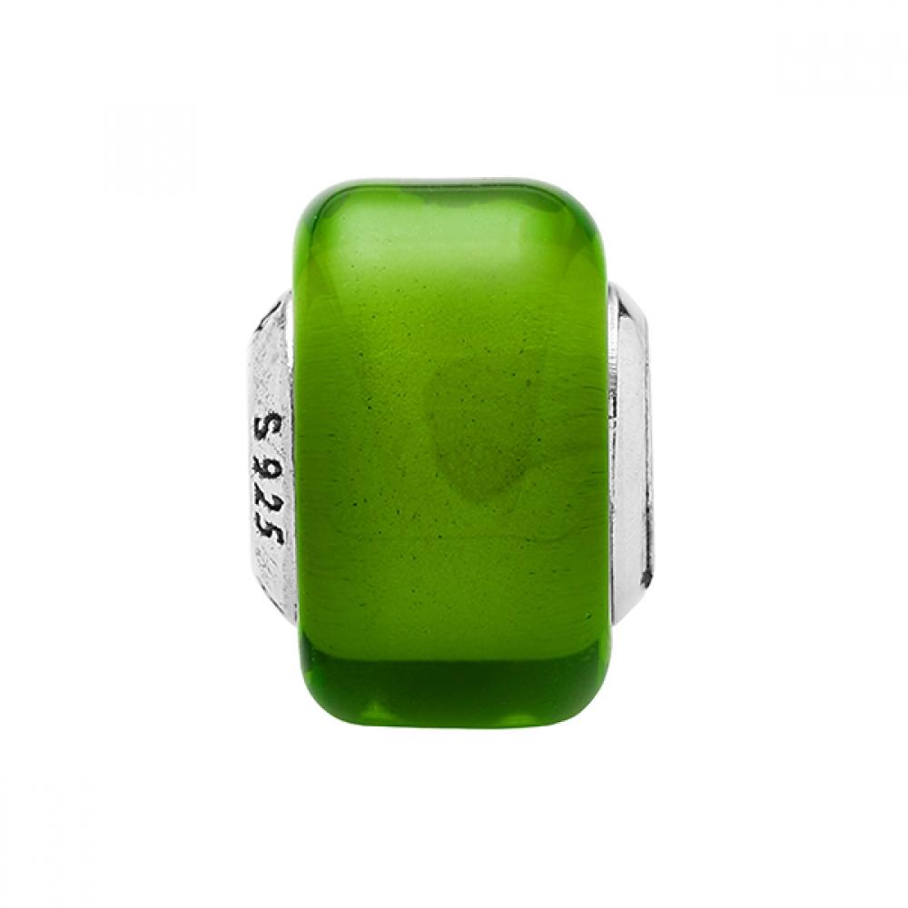 Pandora 793106c00 Green Mini Murano Glass Silver Charm