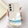 For Samsung Galaxy M55 Case SM-M556B Flower Cartoon Panda Soft Silicone Cover For Samsung M55 5G 6.7"Shockproof Phone Case Funda