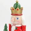 Wooden Nutcracker 15 Inch Wooden Soldier Nutcracker For Shelves Holiday Ornament For Kitchen Cabinet Shelf Decoration Christmas