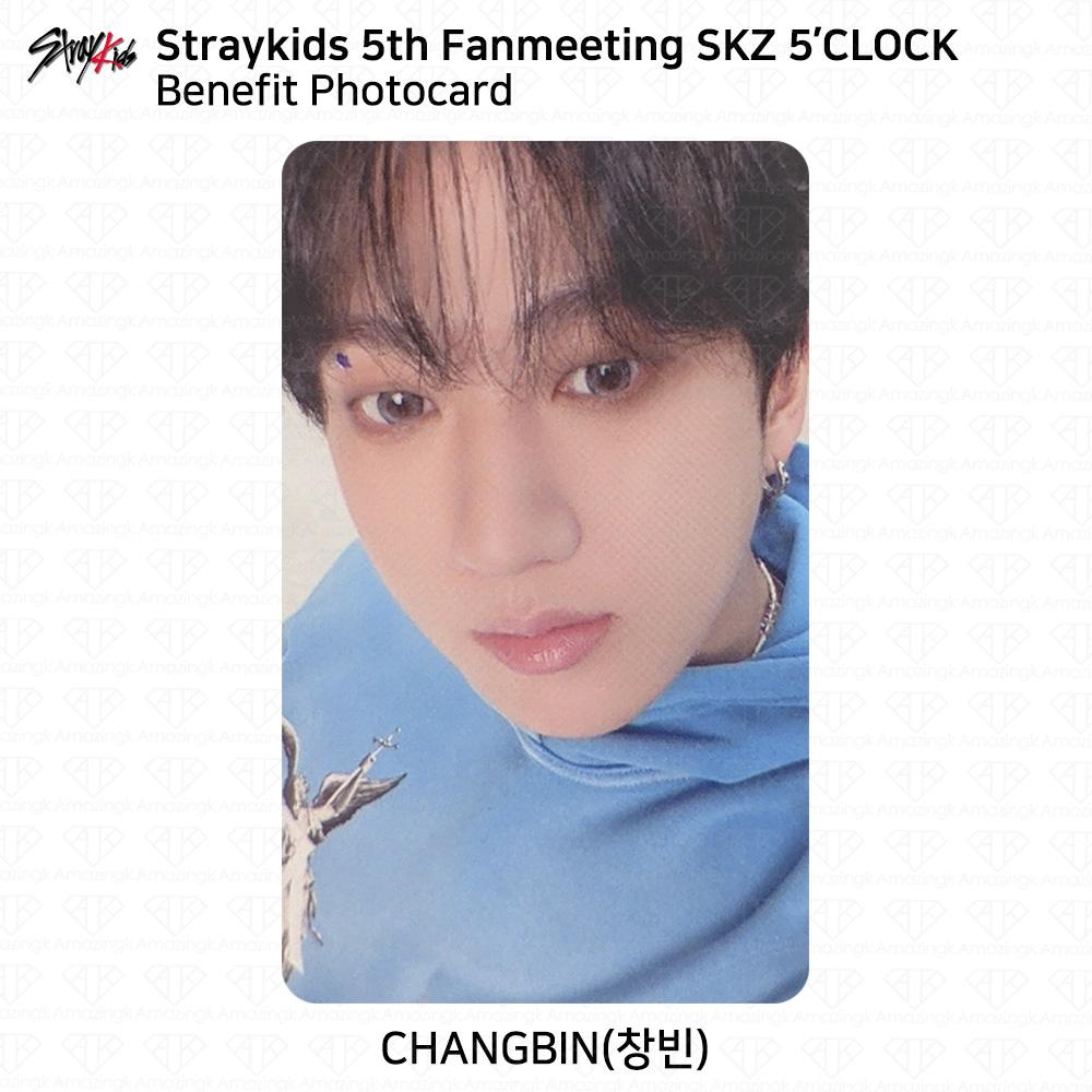 

Пятая встреча фанатов STRAY KIDS SKZ 5 CLOCK Официальная благотворительная фотокарточка MD KPOP K-POP Changbin