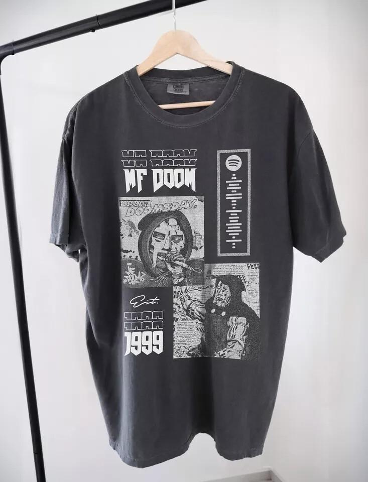 Футболка Mf Doom, Черная хлопковая футболка с коротким рукавом Mf Doom, Унисекс S-4XL, Унисекс футболка S