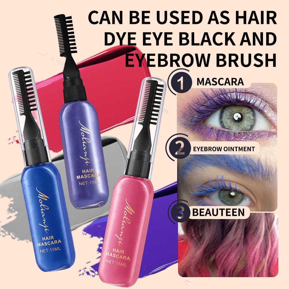 Disposable Hair Dye Hair Cream Plant Natural Whitening Dual-purpose Mascara