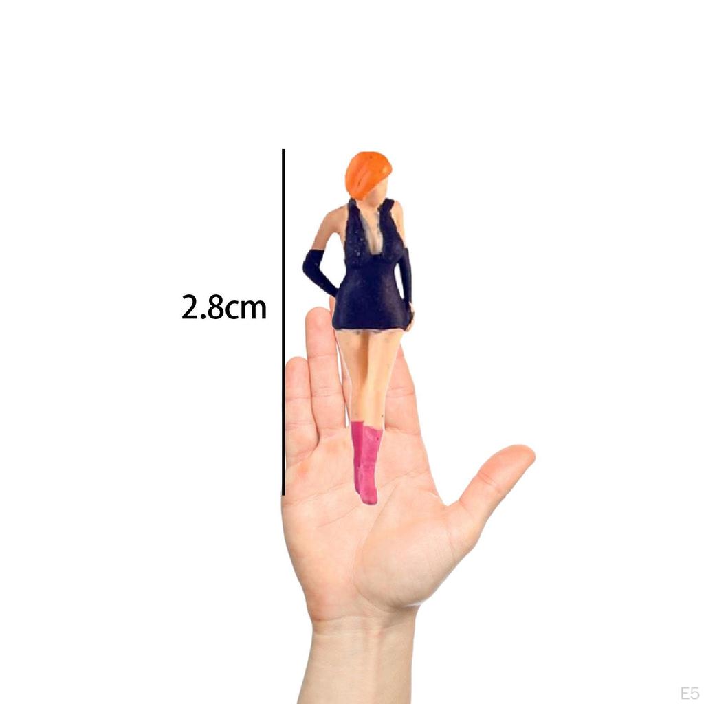 1/64 Maßstab Miniatur Menschen Figuren Ornament Fee Garten Fotografie Prop Sammlerstücke Layout