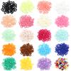 50pcs/Lot Colorful Acrylic Link Chain Buckle Beads For Necklace Bag Chains Connector Clasps DIY Necklace Clothing Jewelry Making