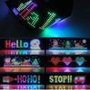 RGB Bluetooth Panel Lamp LED Matrix Pixel Lights Valentine Day Romantic Pattern Graffiti Scrolling Animation Night Light