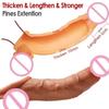 Velkoobchod Soft Realistic Penis Sleeve Extender Big Dick Bold Cock Head Head Zvětšení Muž Muži Muž Zpoždění ejakulace