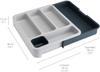 [Authentic] Joseph Joseph Cutlery Storage Drawer Organizer Cutlery Tray, Gray/Gray, 85042