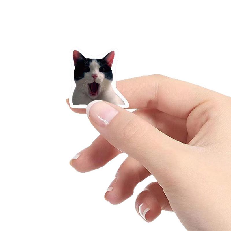 500Pcs/Roll Notebook Cute Phone DIY Cartoon Stickers Waterproof Graffiti Suitcase Funny Cats