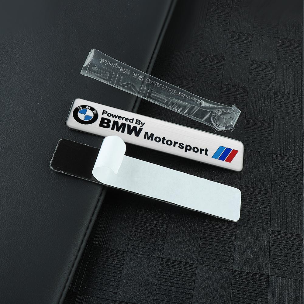 Car Body Trunk Decoration Aluminum Sticker Auto Modification Accessories For BMW M Performance E46 E90 E60 F10 F30 E39 E36 F20 SK8