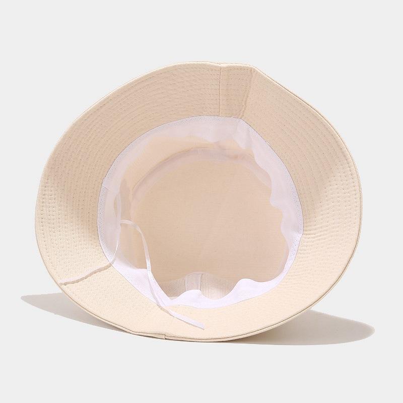 New sunflower applique bucket hat female tide small fresh pot hat student foldable sun hat