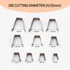 WUTA Leather Round Corner Cutter Leather Wallet Corner Punch Trimmer 1/4 Round Bag Arc-shaped Edge Cutting Knife Mold