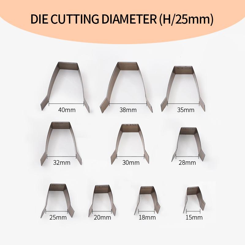 WUTA Leather Round Corner Cutter Leather Wallet Corner Punch Trimmer 1/4 Round Bag Arc-shaped Edge Cutting Knife Mold