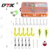 FTK 27pcs  Fishing Tools Accessories Kit Set with Fishing Box Fish Hooks  Fishing Gear Set Gifts for Men