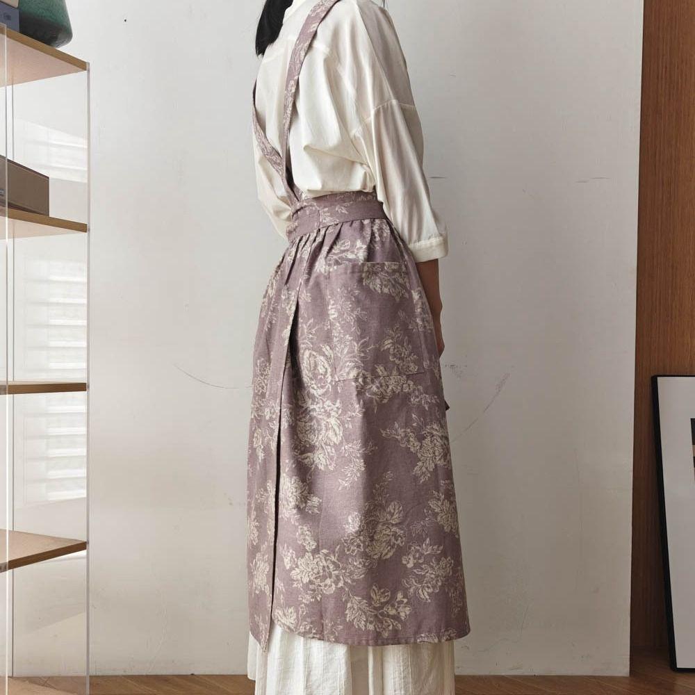 With Pockets Kitchen Apron Exquisite Cooking Apron Durable Cleaning Apron  Garden