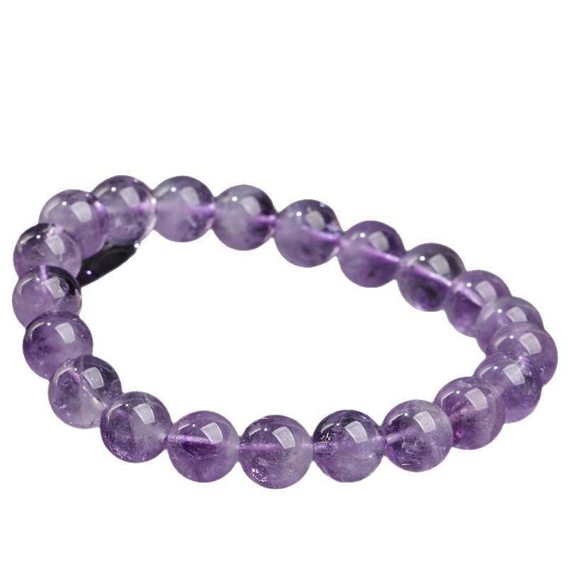 Hongchu Crystal Natural Amethyst Round Bead Bracelet Natural Amethyst Super Seven Treasure Bowl Bracelet