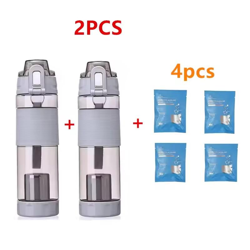 Tomaline Alkaline Water Cup (Increase the PH To the 7.2 To 9.5 Energy Bottle,650ml Alkaline Water Bottle Sports Filter Bag