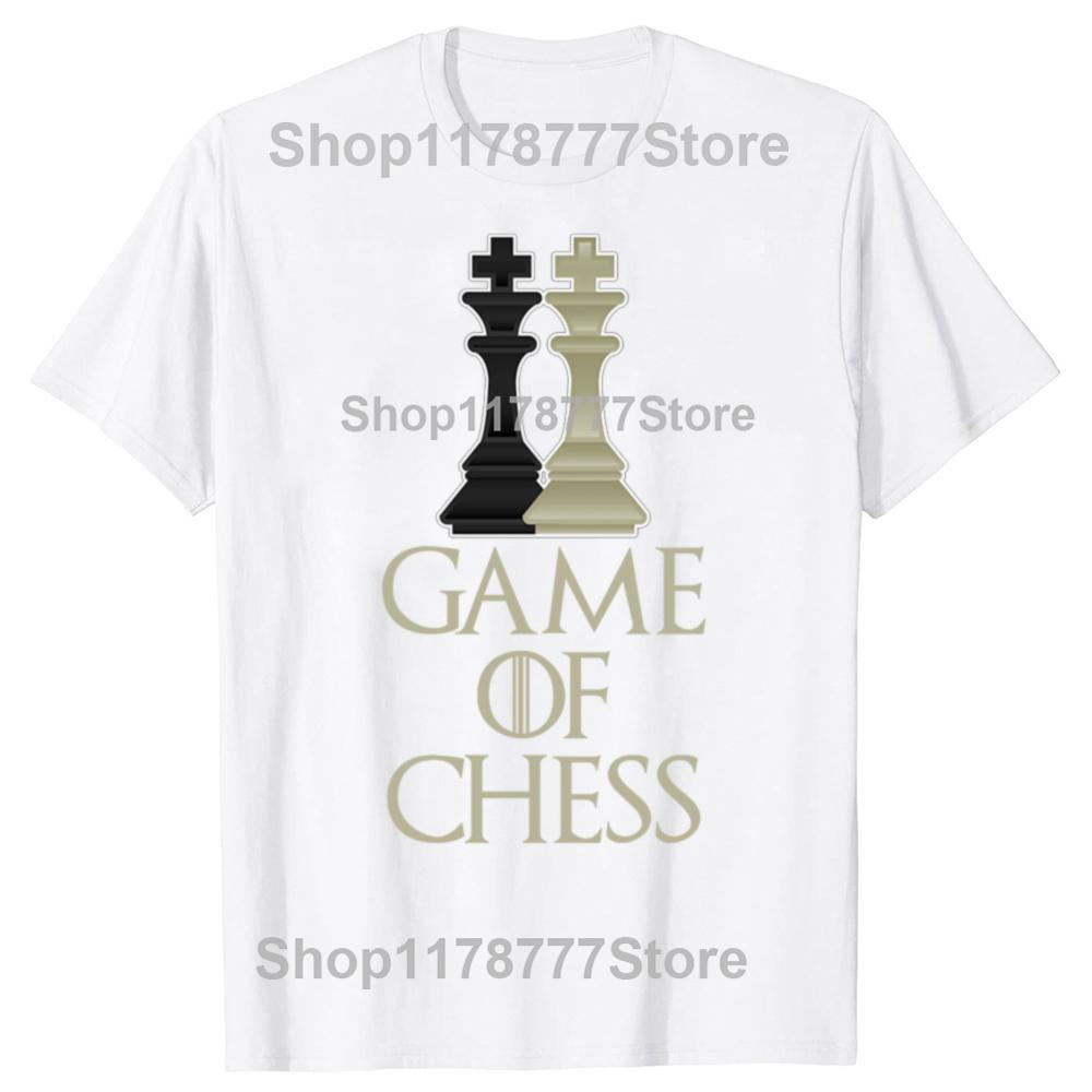 Funny Game of Chess T Shirts Cotton Streetwear Short Sleeve Birthday Gifts Mens Clothing Fashion Casual Loose Oversized T Shirt