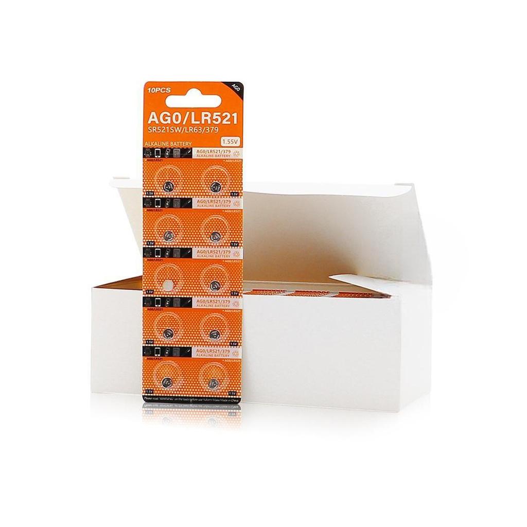 High Capacity Button Cell Battery Pack of 10/20/30/40pcs LR521 AG0 Batteries 8mAh 1.55V Button Cell Reliable Power