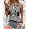 New Ethnic Style Tank Tops Dream Catcher 3D Print Women O-Neck Elegant Vest Off Shoulder Y2k Sleeveless Camisole Woman Clothing