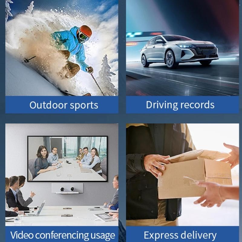 1080P Tragbare Stirnlampe Kamera mit 2MP Objektiv Lange Akkulaufzeit Outdoor Action Camcorder für Outdoor Nachtexploration