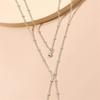 European and American Cross-Border Jewelry New Fashion Bell Pendant Necklace Women Personality Exaggerated Multi-Layer Tassel Long Necklace