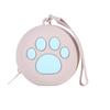 Multi-functional Waterproof Silicone Dog Treat Pouch Round Zippered Training Reward Pouch Paw Print Dog Treat Bag Keys