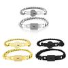 Edelstahl-Schloss für Schlüssel-Armbänder 2x Passende Armbänder Geschenk für Cou