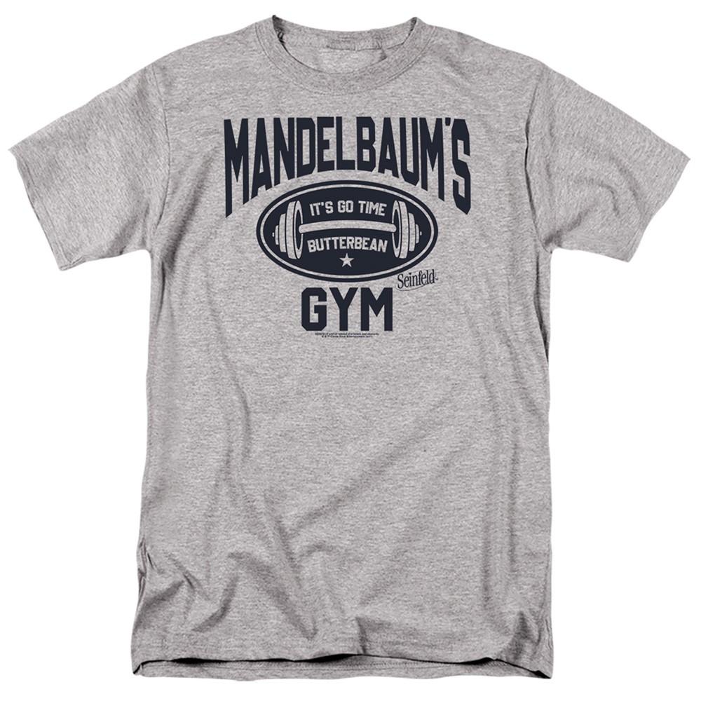 Seinfeld - Madelbaum s Gym - Adult Unisex Short Sleeve T-Shirt - Gray 3XL